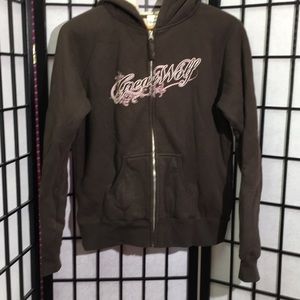 Yesterday’s Great Wolf Hooded Sweatshirt Zip Sz L